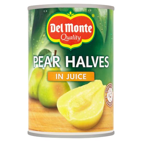 DEL MONTE PEAR HALVES IN JUICE 6X 415G