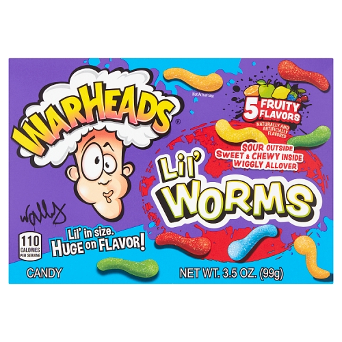 WARHEADS LIL' WORMS CANDY 99G
