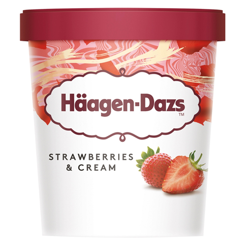 HAAGEN-DAZS STRAWBERRIES & CREAM 460ML
