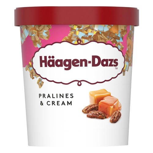 HAAGEN-DAZS OBSESSIONS PRALINES & CREAM 460ML