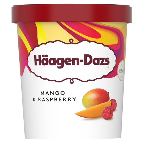 HAAGEN-DAZS MANGO & RASPBERRY 460ML