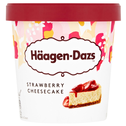 HAAGEN-DAZS OBSESSIONS STRAWBERRY CHEESECAKE 460ML