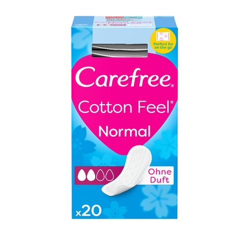 CAREFREE PANTY LINERS PADS FOLDED BREATHABLE 20S