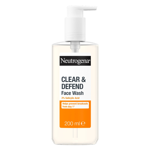 NEUTROGENA CLEAR AND DEFEND FACE WASH 200ML
