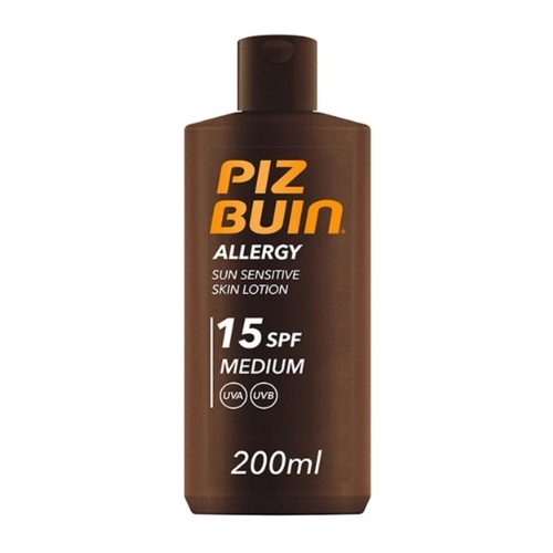 PIZ BUIN ALLERGY SENSITIVE SKIN SUN CREAM SPF15 MOISTURISER 200ML