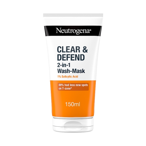 NEUTROGENA CLEAR & DEFEND 2 IN 1 WASH MASK 150ML