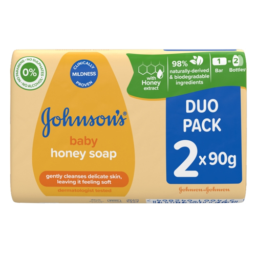 JOHNSONS BABY HONEY SOAP 90G