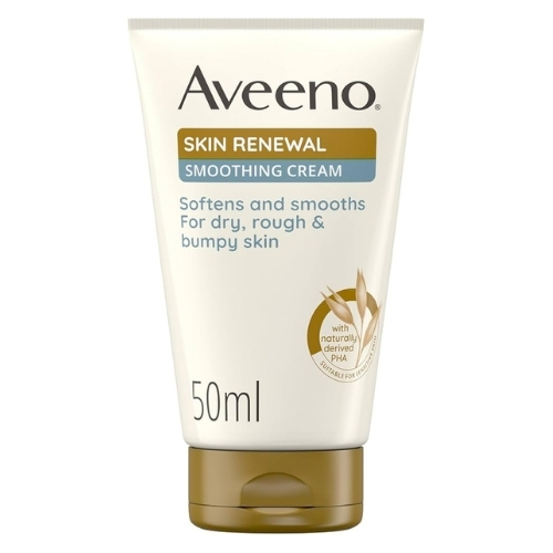 AVEENO SKIN RENEWAL SMOOTHING CREAM SOFTENS SMOOTHS DRY ROUGH & BUMPY SKIN 50ML