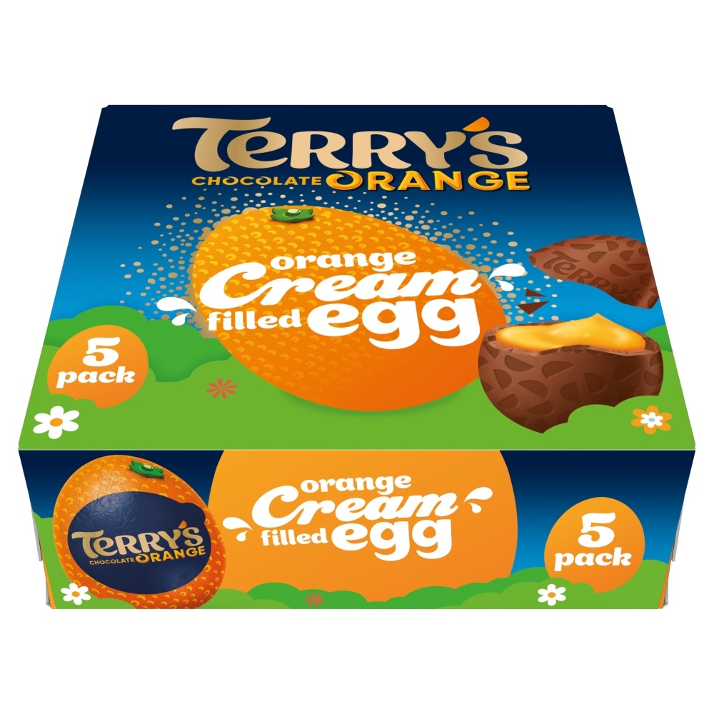 TERRY'S CHOCOLATE ORANGE CREAM FILLED EGG 5PK 170G-EASTER