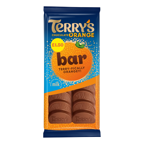 TERRY'S CHOCOLATE ORANGE TABLET MILK BAR PMP £1.50 90G