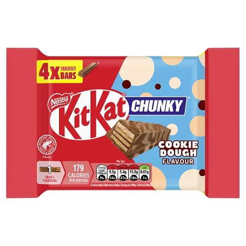 KITKAT COOKIE CHUNKY COOKIE DOUGH 4PK 136G-LAUNCH AUG-2026
