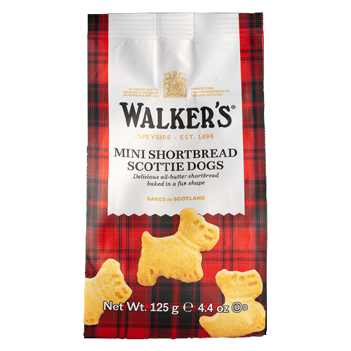 WALKERS MINI SCOTTIE DOGS SHORTBREAD BAG 125G