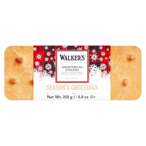 WALKERS SHORTBREAD FINGERS TIN 250G