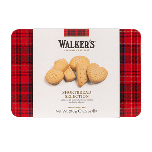 WALKERS ASSORTED SHORTBREAD TIN 240G