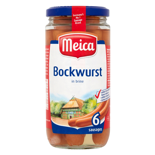 MEICA BOCKWURST 6 SAUSAGES 3PK 380G
