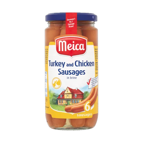 MEICA TURKEY & CHICKEN SAUSAGES 3PK 380G