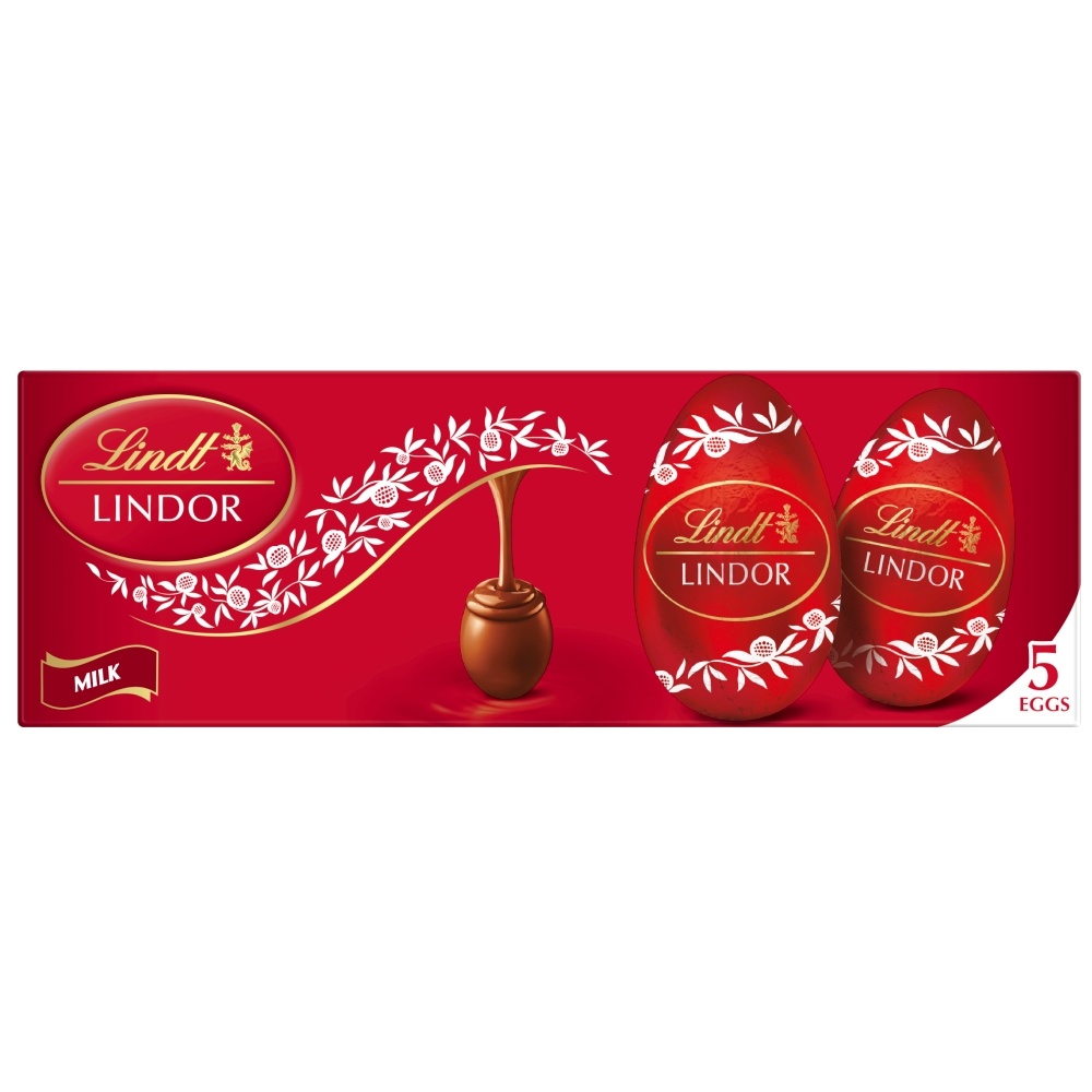 LINDT LINDOR FILLED EGGS 5PK 18G-EASTER