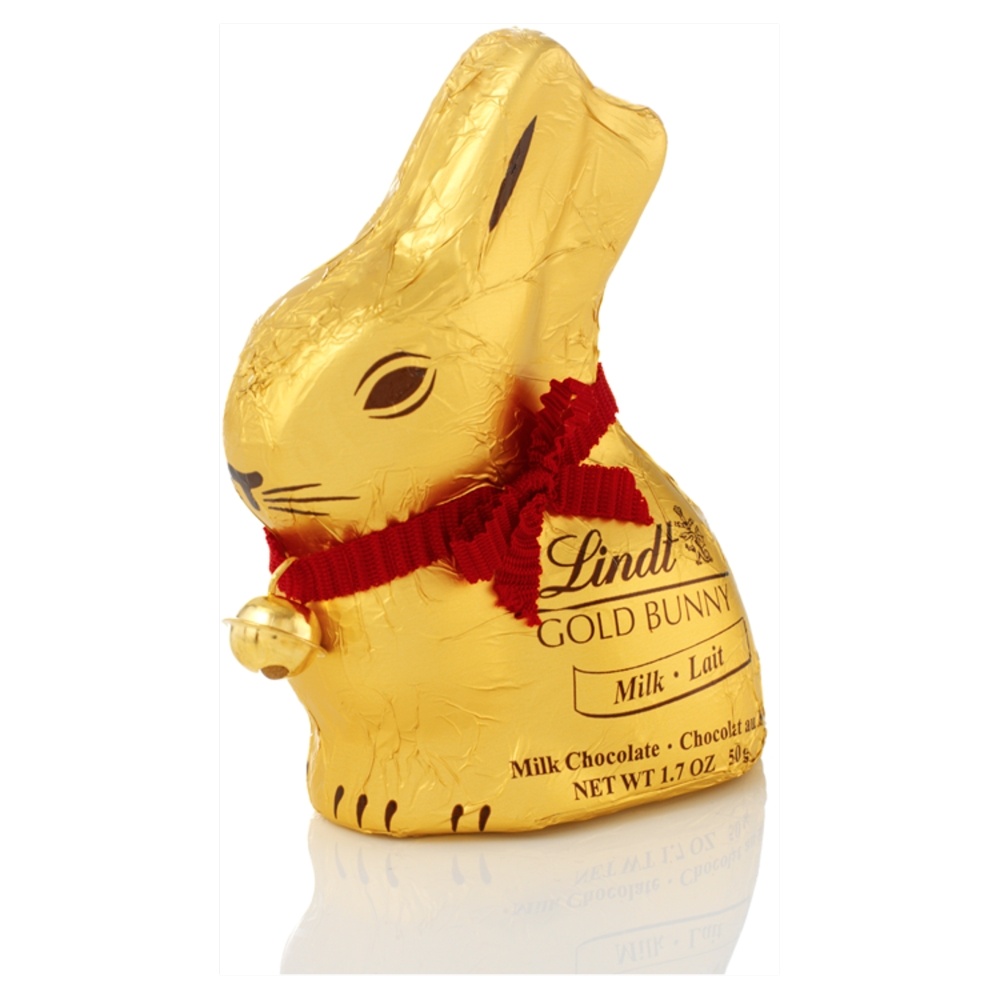 LINDT GOLD BUNNY MILK CHOCOLATE 50G-EASTER