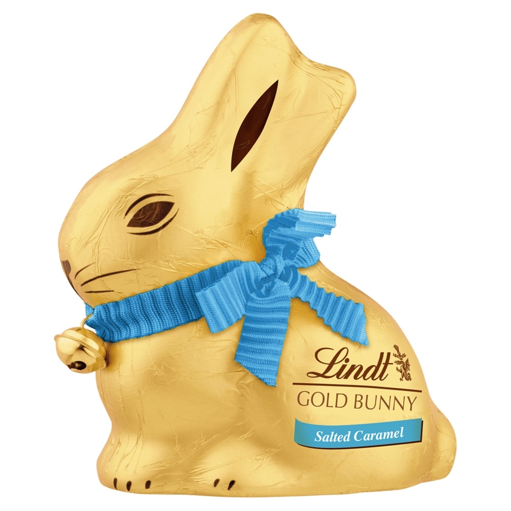 LINDT GOLD BUNNY SALTED CARAMEL 100G-EASTER