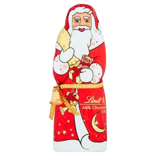 LINDT SANTA CHRISTMAS MILK CHOCOLATE 125G-XMAS