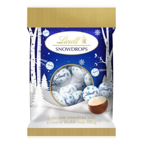 LINDT SNOWDROPS BAG 70G-XMAS