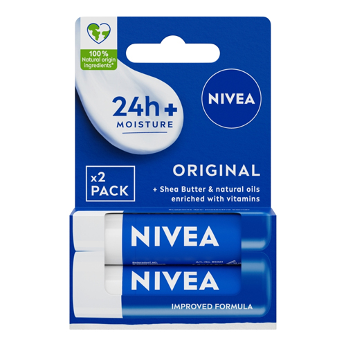 NIVEA DUO PACK LIP BALM 4.8G