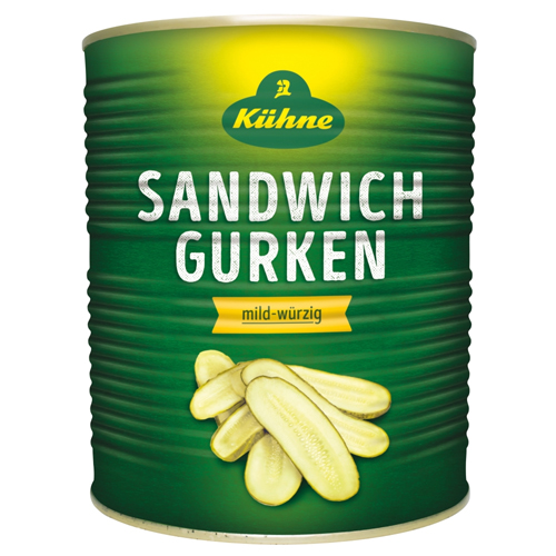 KUHNE GHERKIN SANDWICH SLICES 2.9KG