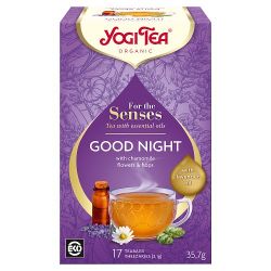 YOGI TEA FOR THE SENSES, GOOD NIGHT ORGANIC HERBAL TEA 17S