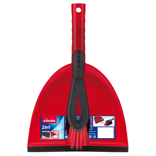VILEDA DUSTPAN & HAND BRUSH SET 6'S