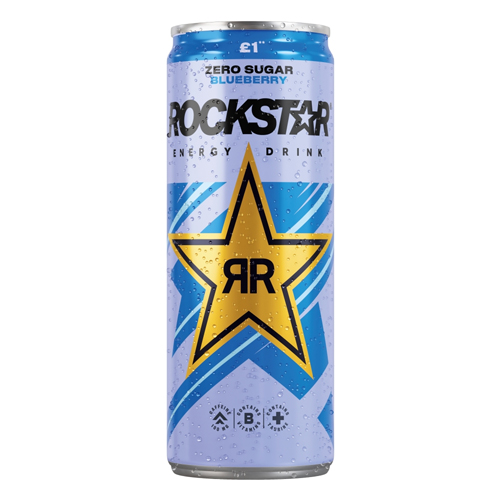ROCKSTAR ENERGY BLUEBERRY CAN PMP £1.00 330ML