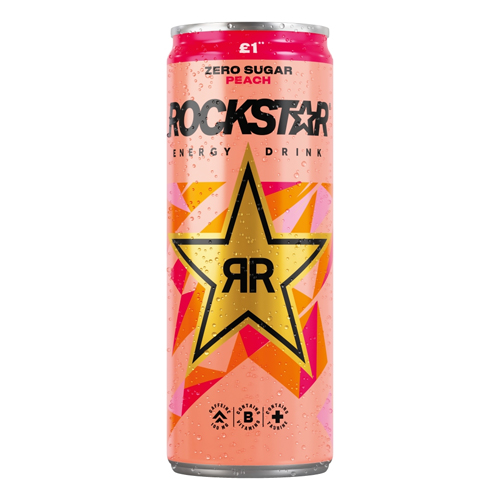 ROCKSTAR ENERGY PEACH CAN PMP £1.00 330ML