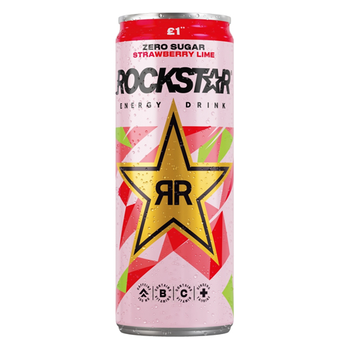 ROCKSTAR ENERGY STRAWBERRY LIME CAN PMP £1.00 330ML