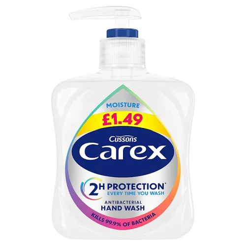 CAREX HANDWASH MOISTURE PMP £1.49 250ML
