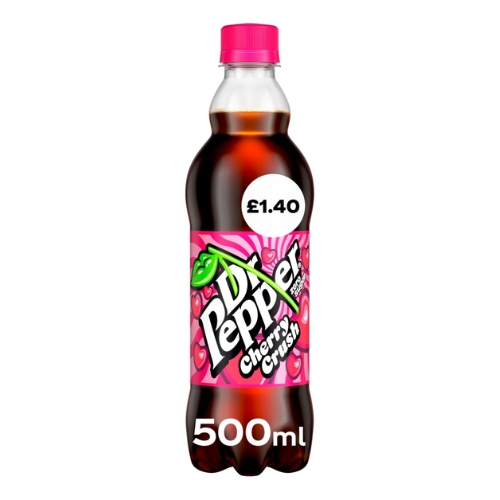 DR PEPPER ZERO CHERRY CRUSH PET PMP £1.40 500ML