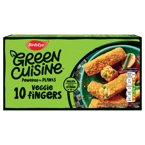 BIRDS EYE GREEN CUISINE 10 VEGGIE FINGERS 284G