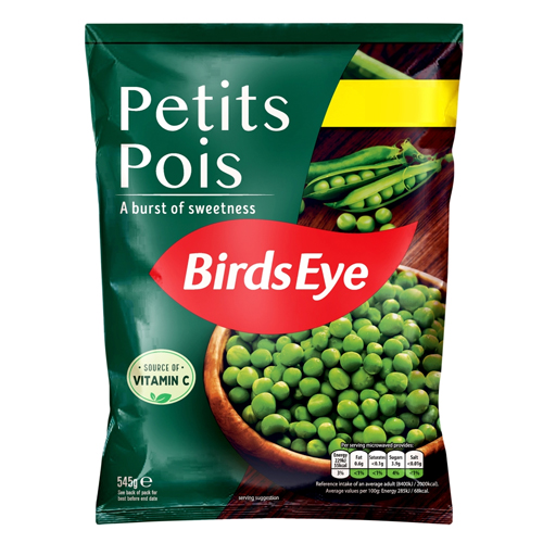 BIRDS EYE PETITS POIS PMP £2.59 545G