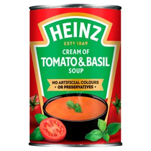 HEINZ CREAM OF TOMATO & BASIL SOUP 400G