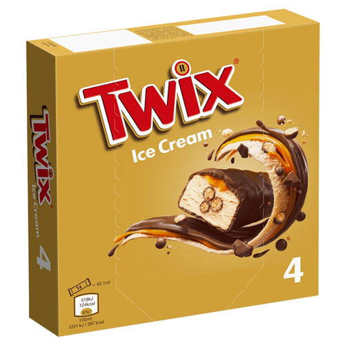 TWIX ICE CREAM 4PK