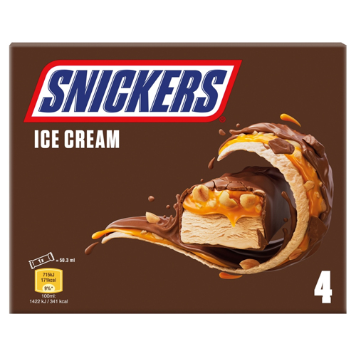 SNICKERS ICE CREAM 4X45.6G