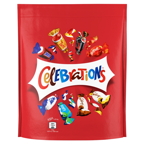 CELEBRATIONS POUCH 325G-XMAS