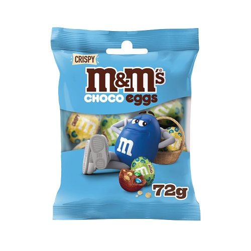 M&M'S CRISPY MILK CHOCO MOULDED EGGS BAG 72G-EASTER