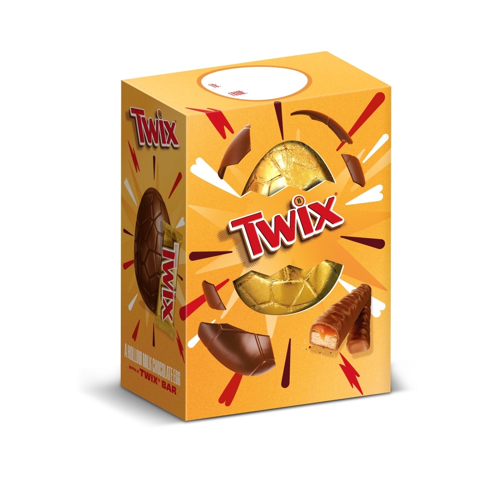 TWIX CHOCOLATE & CARAMEL BISCUITS LARGE EASTER EGG 170G-EASTER