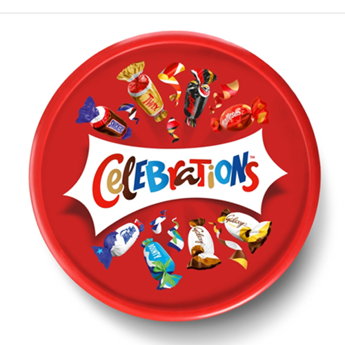 CELEBRATIONS TUB 500G-XMAS