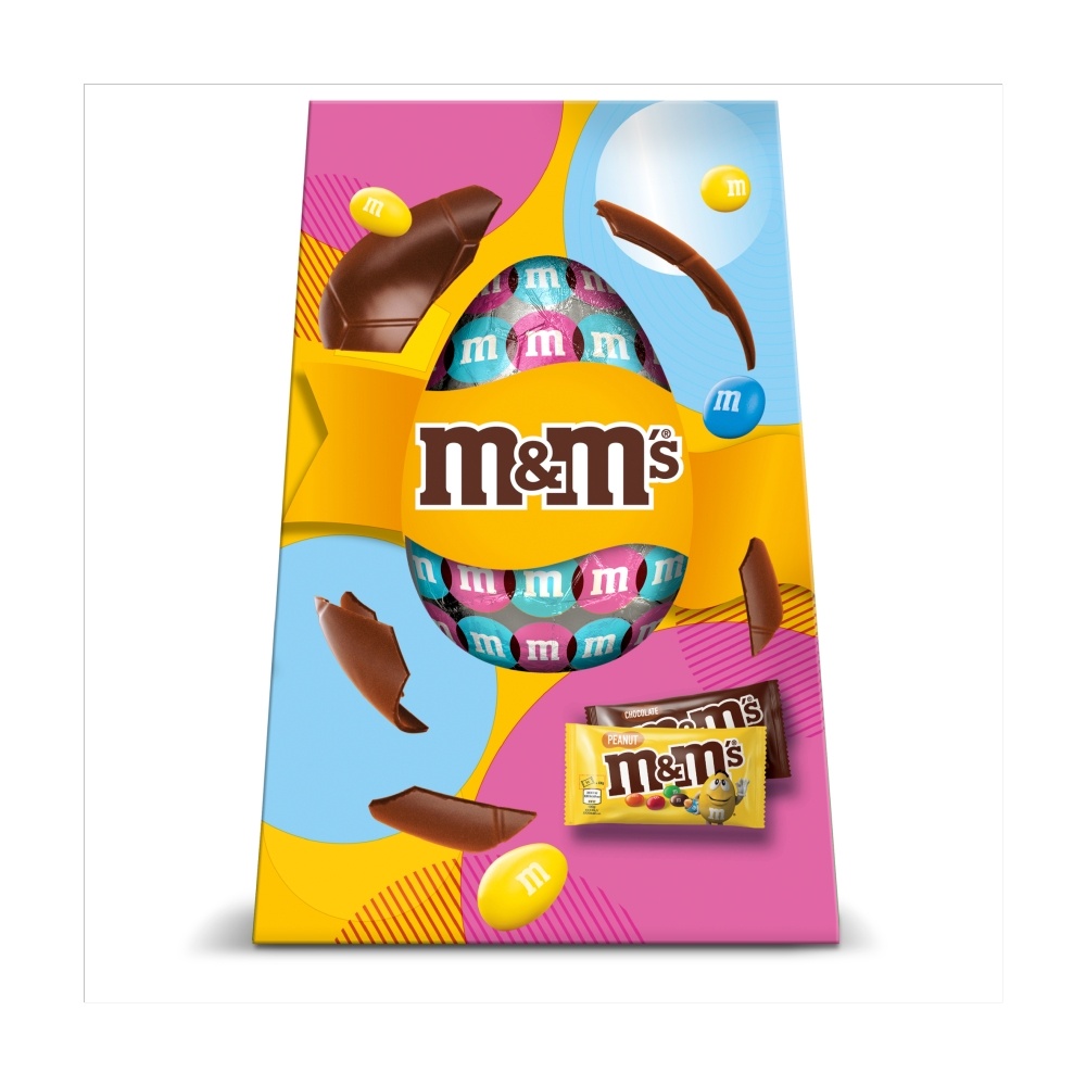 M&M'S MILK CHOCOLATE & PEANUT EXTRA LARGE EASTER EGG 210G-EASTER