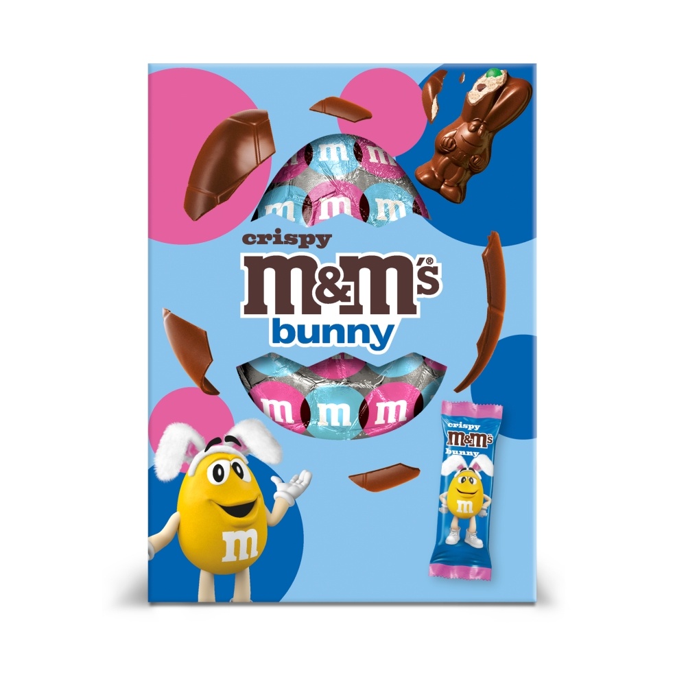 M&M'S CRISPY CHOCOLATE BUNNY LARGE EASTER EGG 149G-EASTER
