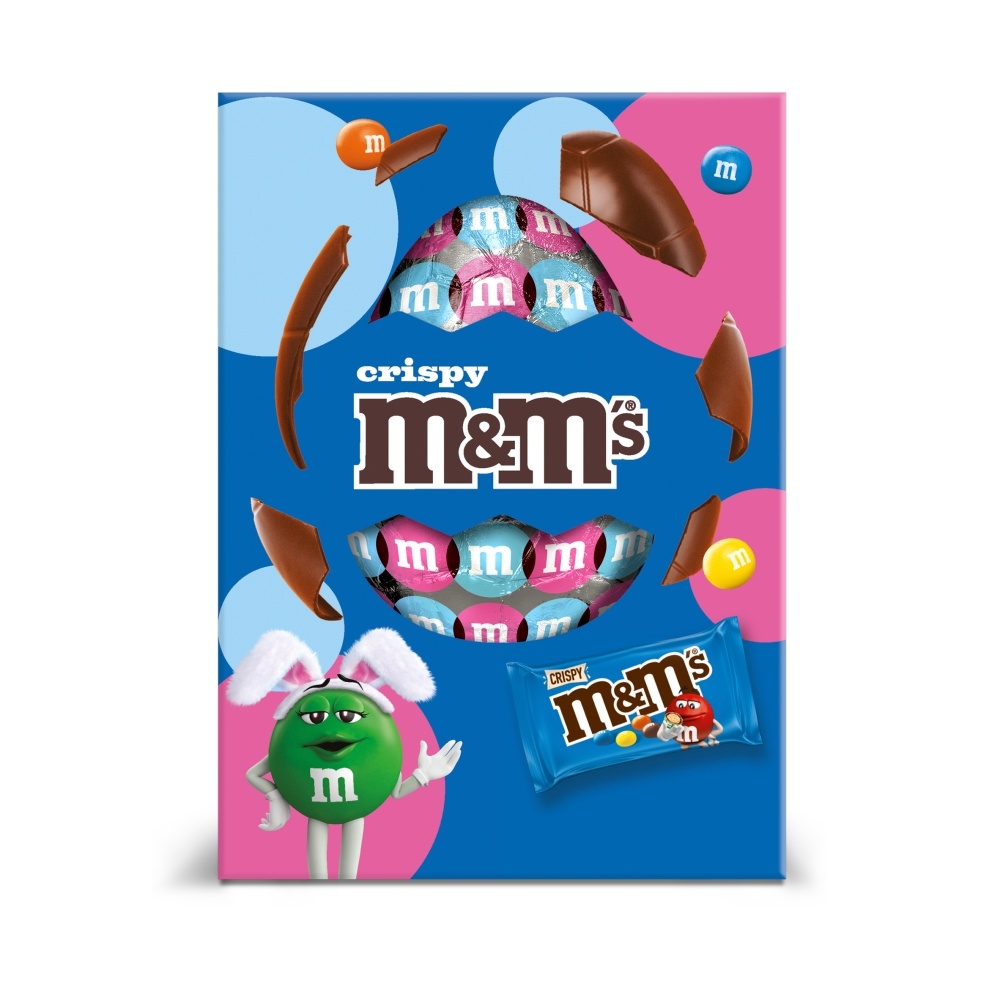 M&M'S CRISPY MILK CHOCOLATE LARGE EASTER EGG 156G-EASTER
