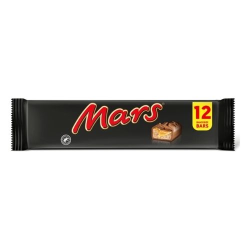 MARS CARAMEL CHOCOLATE BARS 12PK 34.5G