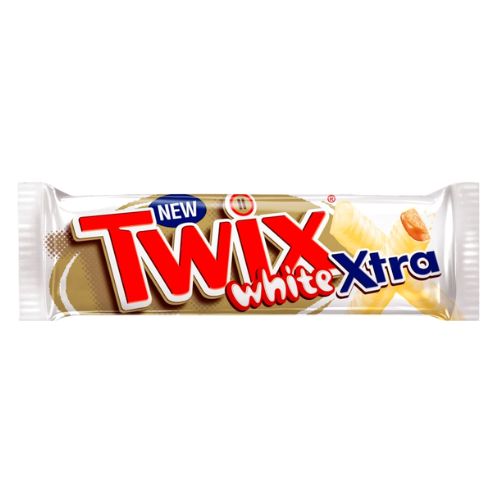 TWIX XTRA WHITE CHOCOLATE BISCUIT TWIN BARS 75G