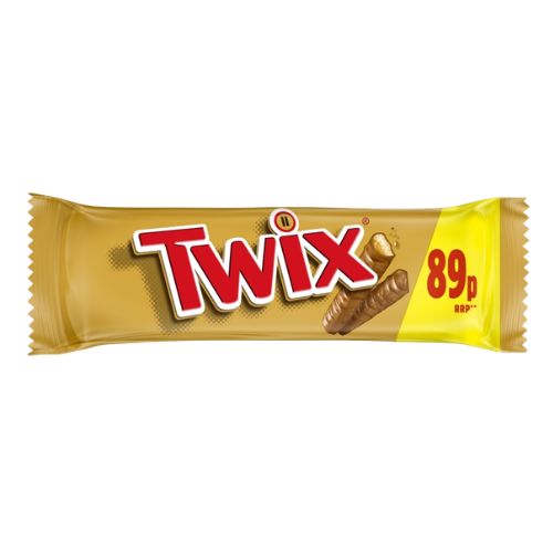 TWIX CARAMEL BISCUIT CHOCOLATE BAR PMP 89P 50G