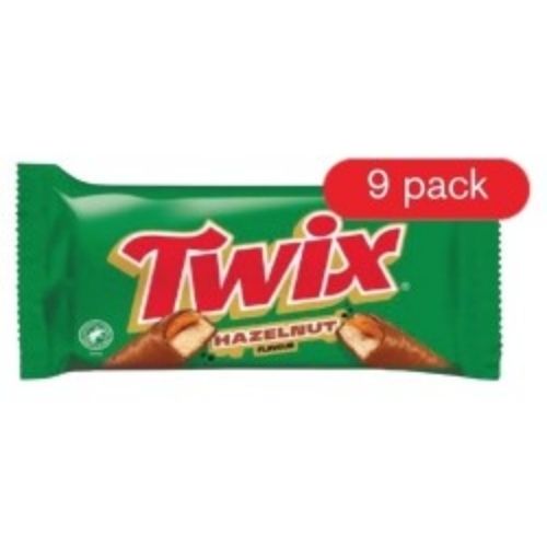 TWIX HAZELNUT BAR 9PK 180G